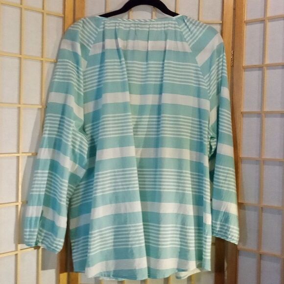 Talbots XL Aztec Beaded Blouse - Picture 6 of 16